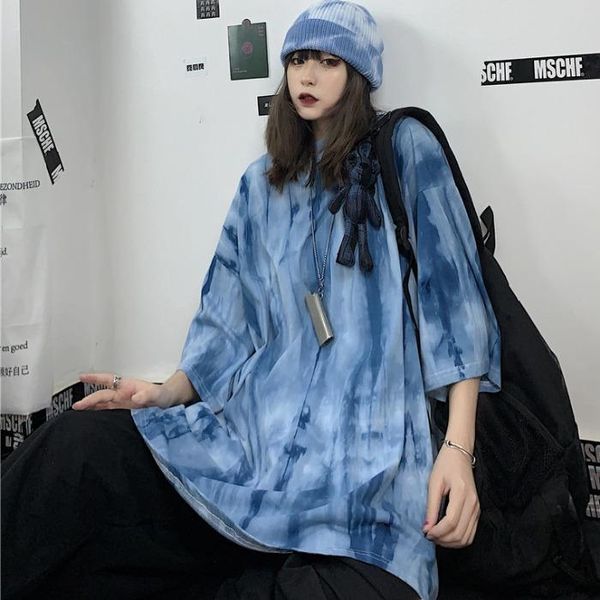 women's t-shirt ins hipster ladies loose short sleeve tees summer korean women clothing casual style tie dye t shirts couples hip hop, White
women's t-shirt ins hipster ladies loose short sleeve tees summer korean women clothing casual style tie dye t shirts couples hip hop, White
