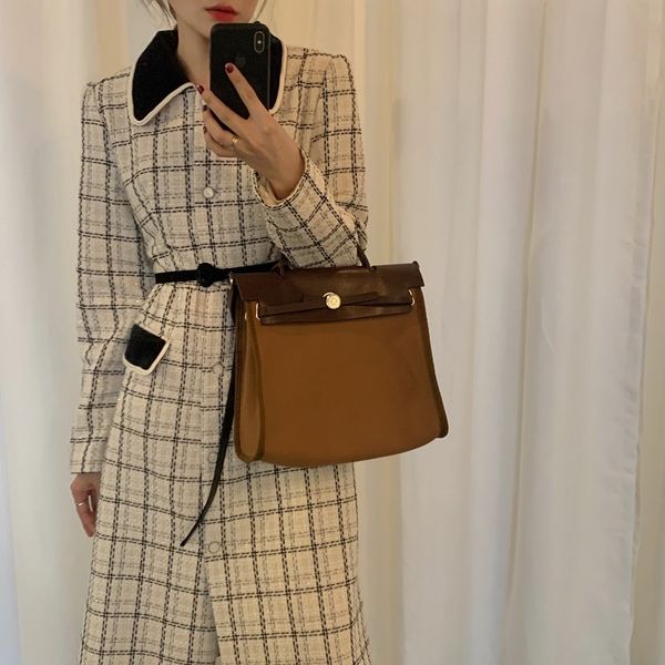 jacket moluleva 2021 french romantic wool long turn-down coat female single-breasted small fragrance dress high waist, Black;brown
jacket moluleva 2021 french romantic wool long turn-down coat female single-breasted small fragrance dress high waist, Black;brown