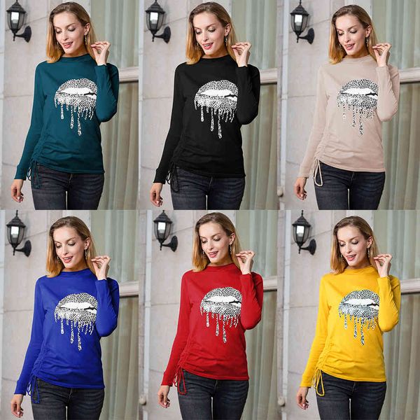 fashion sweater , t-shirt, thin style, big lip pattern, women's undershirt, White;black
fashion sweater , t-shirt, thin style, big lip pattern, women's undershirt, White;black