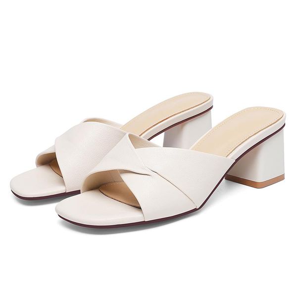 women flip flops outer wear simple thick high-heeled sandals slippers square heels shoes 2-9827, Black
women flip flops outer wear simple thick high-heeled sandals slippers square heels shoes 2-9827, Black