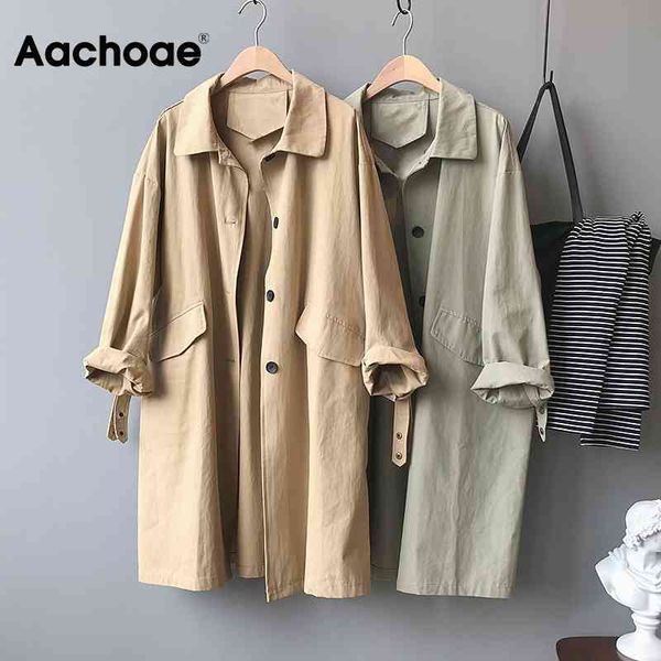 aachoae long trench coat for women fashion loose cotton overcoat with pockets solid single breasted casual windbreaker outerwear 210413, Tan;black
aachoae long trench coat for women fashion loose cotton overcoat with pockets solid single breasted casual windbreaker outerwear 210413, Tan;black