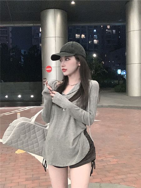 women's jackets hoodies of women small grey autumn high-waist sports girl pants with drawstring women's casual shorts kyf9, Black;brown
women's jackets hoodies of women small grey autumn high-waist sports girl pants with drawstring women's casual shorts kyf9, Black;brown