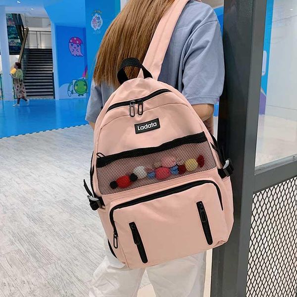 backpack school casual women's simple solid color students backpacks for girls female bags large capacity korean schoolbag
backpack school casual women's simple solid color students backpacks for girls female bags large capacity korean schoolbag