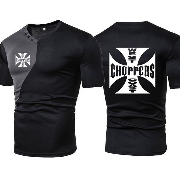 men's t-shirts summer casual men short sleeve west choppers print t-shirt cotton crew neck, White;black
men's t-shirts summer casual men short sleeve west choppers print t-shirt cotton crew neck, White;black