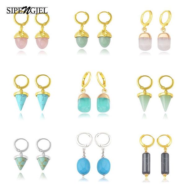 hoop & huggie sipengjel fashion geometric metal small earrings for women elegant colorful stone temperament jewelry, Golden;silver
hoop & huggie sipengjel fashion geometric metal small earrings for women elegant colorful stone temperament jewelry, Golden;silver