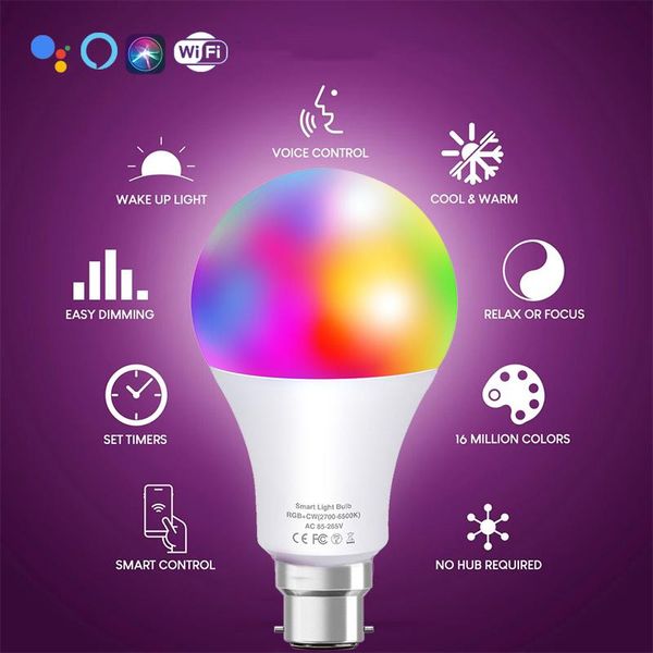 bulbs b22 e27 smart led 16 million colors easy dimming control or ir remote controller light for home party decorate
bulbs b22 e27 smart led 16 million colors easy dimming control or ir remote controller light for home party decorate