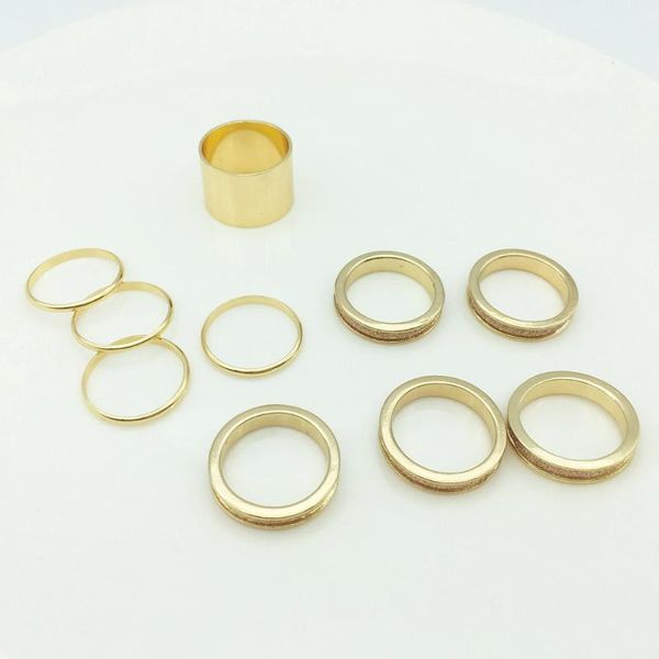cluster rings 10 pcs/set punk exaggerated gold color metal alloy glitter finger ring sets fashion party gift for women, Golden;silver
cluster rings 10 pcs/set punk exaggerated gold color metal alloy glitter finger ring sets fashion party gift for women, Golden;silver