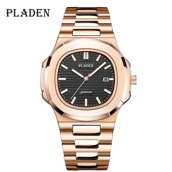 wristwatches pladen men watches luxury stainless steel rose gold case watch fashion casual black dial business quartz clock gift for man, Slivery;brown
wristwatches pladen men watches luxury stainless steel rose gold case watch fashion casual black dial business quartz clock gift for man, Slivery;brown