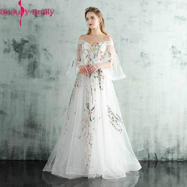 party dresses beauty emily arrival elegant white tulle evening dress 2021 charming v neck spaghetti lace up back gown vestidos, White;black
party dresses beauty emily arrival elegant white tulle evening dress 2021 charming v neck spaghetti lace up back gown vestidos, White;black