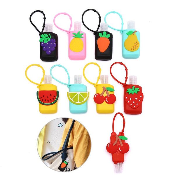 storage bottles & jars 30ml empty bottle with silicone holder cute cartoon fruits mini hand sanitizer detachable cover
storage bottles & jars 30ml empty bottle with silicone holder cute cartoon fruits mini hand sanitizer detachable cover
