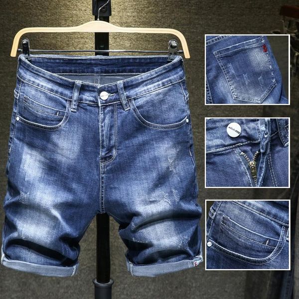 blue jeans shorts men brand summer men's fashion biker casual elasticity distressed hole denim short bermuda, White;black
blue jeans shorts men brand summer men's fashion biker casual elasticity distressed hole denim short bermuda, White;black