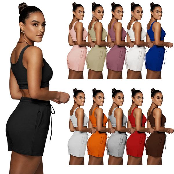 women two piece pants set double layer vest sportswear popular recommendation summer leggings ladies jogger suits, White
women two piece pants set double layer vest sportswear popular recommendation summer leggings ladies jogger suits, White