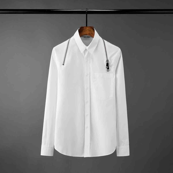 tee polo shirt shirt shirt black solid color surround zipper design long sleeve mens loose male shirts 2xl, White;black
tee polo shirt shirt shirt black solid color surround zipper design long sleeve mens loose male shirts 2xl, White;black