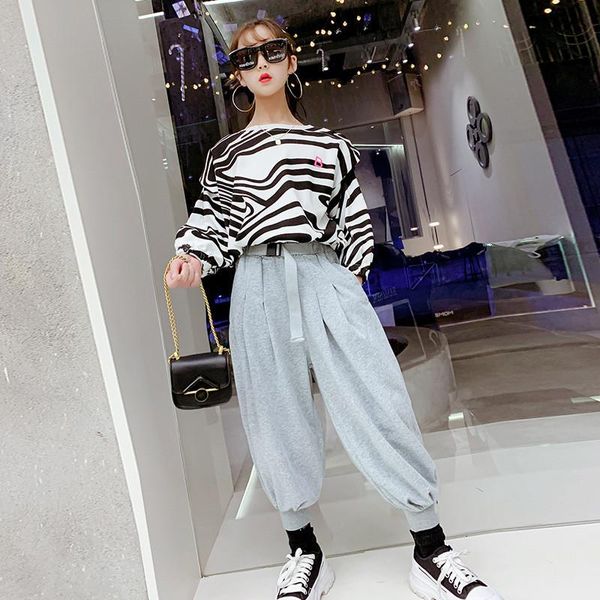 girls sports clothes set striped sweatshirt+lantern pants 2pcs casual suit spring autumn clothing for 4 5 6 8 12 13 years sets, White
girls sports clothes set striped sweatshirt+lantern pants 2pcs casual suit spring autumn clothing for 4 5 6 8 12 13 years sets, White