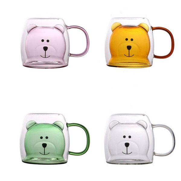 250ml glass mugs cute bear cat animal double wall mug double-layer milk coffee cup christmas gift
250ml glass mugs cute bear cat animal double wall mug double-layer milk coffee cup christmas gift