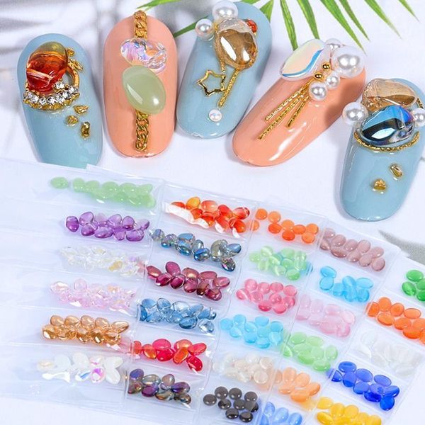 60pcs/pack 3d oval round cat's eye cymophane glitter translucent jewel arylic nail art rhinestone decorations manicure diy tips1, Silver;gold
60pcs/pack 3d oval round cat's eye cymophane glitter translucent jewel arylic nail art rhinestone decorations manicure diy tips1, Silver;gold