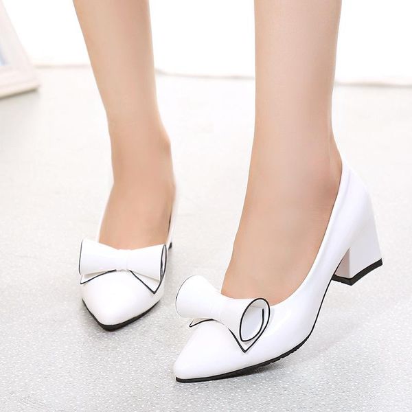 dress shoes sweet basic pumps for women butterfly-knot pointed toe ladies med party female single, Black
dress shoes sweet basic pumps for women butterfly-knot pointed toe ladies med party female single, Black