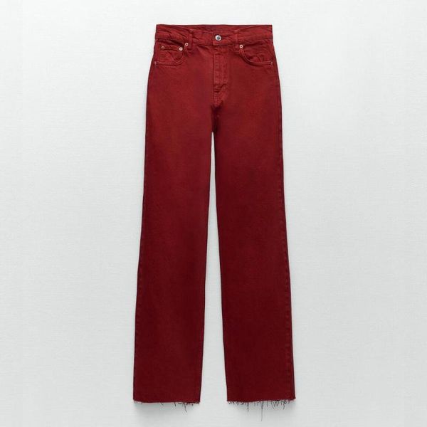 women's jeans diyig woman 2021 autumn and winter wear commuting fashion high waist slimming red straight long, Blue
women's jeans diyig woman 2021 autumn and winter wear commuting fashion high waist slimming red straight long, Blue