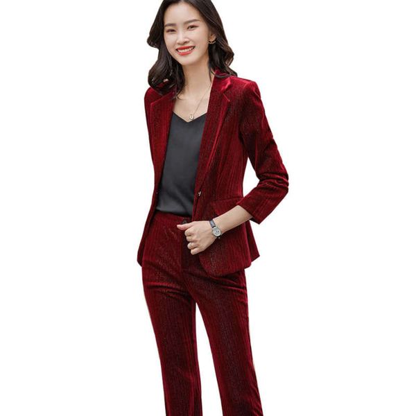 arrival fashion ladies pant suit black blue red women slim jacket blazer and trouser female formal work business 2 piece set 210927, White;black
arrival fashion ladies pant suit black blue red women slim jacket blazer and trouser female formal work business 2 piece set 210927, White;black