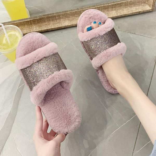 slippers rimocy 2021 plus size women furry pink shiny sequin flat with ladies shoes cute plush indoor home slides woman autumn, Black
slippers rimocy 2021 plus size women furry pink shiny sequin flat with ladies shoes cute plush indoor home slides woman autumn, Black