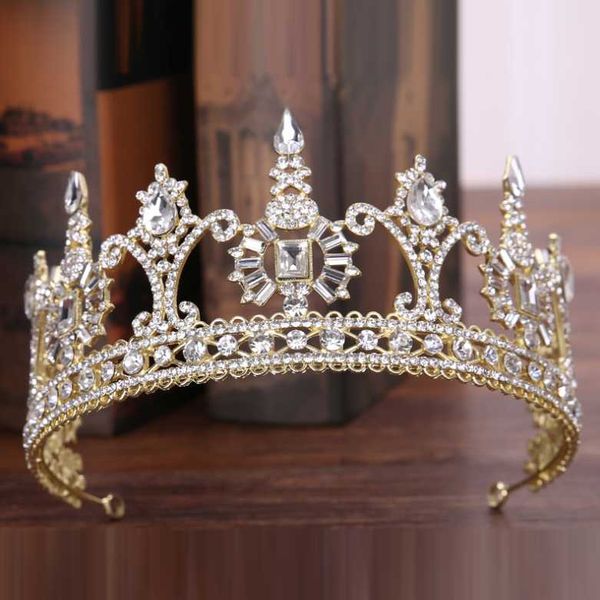 bridal veils baroque gold bride crowns wedding party tiaras hair accessories, Black
bridal veils baroque gold bride crowns wedding party tiaras hair accessories, Black