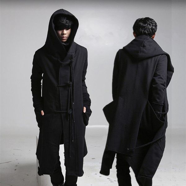 men's jackets autumn winter men punk hip hop slim fit long trench coat hooded cloak cardigan mens linen rope design gothic jackets, Black;brown
men's jackets autumn winter men punk hip hop slim fit long trench coat hooded cloak cardigan mens linen rope design gothic jackets, Black;brown