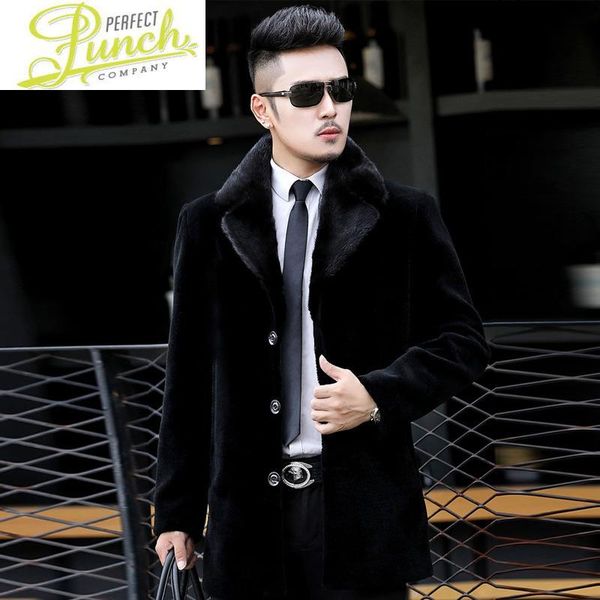 men's leather & faux autumn sheep shearling men winter jacket real collar mens wool coat plus size veste homme 17780 yy504, Black
men's leather & faux autumn sheep shearling men winter jacket real collar mens wool coat plus size veste homme 17780 yy504, Black