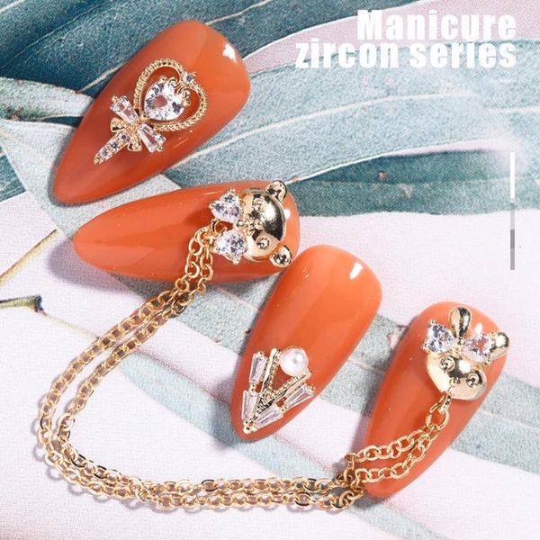 arrival 5pcs/set chain pendant 3d nail art zircon metal diamond accessories diy decoration charms decorations, Silver;gold
arrival 5pcs/set chain pendant 3d nail art zircon metal diamond accessories diy decoration charms decorations, Silver;gold