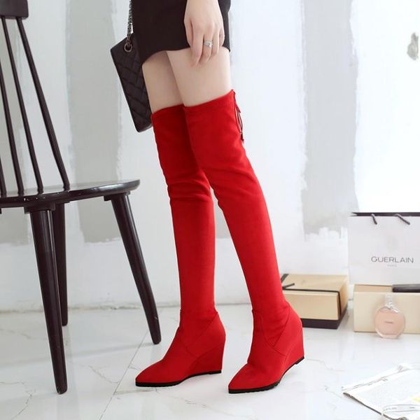 boots oversized women long woman over the knee boot frenulum pure color high heel, Black
boots oversized women long woman over the knee boot frenulum pure color high heel, Black
