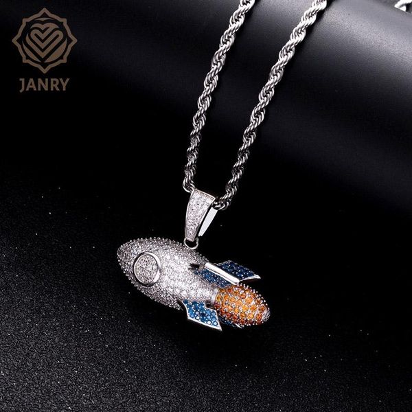 charms janry s925 rocket pendant necklace hip hop zircon with 60cm stainless steel rope chain for men women, Bronze;silver
charms janry s925 rocket pendant necklace hip hop zircon with 60cm stainless steel rope chain for men women, Bronze;silver