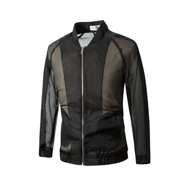 men's jackets wholesale hollow mesh see-through jacket rotator cuff baseball collar sun protection drop brand zipper coat, Black;brown
men's jackets wholesale hollow mesh see-through jacket rotator cuff baseball collar sun protection drop brand zipper coat, Black;brown