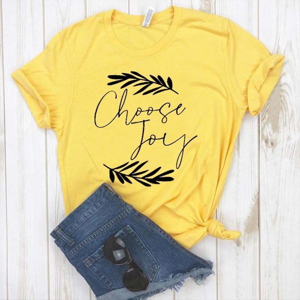 choose joy print short sleeve womens o neck loose ladies causal tee clothes, White
choose joy print short sleeve womens o neck loose ladies causal tee clothes, White