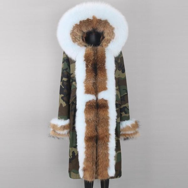 women's fur & faux 2021 winter jacket waterproof x-long parka real coat women natural raccoon collar hooded thick warm detachable, Black
women's fur & faux 2021 winter jacket waterproof x-long parka real coat women natural raccoon collar hooded thick warm detachable, Black