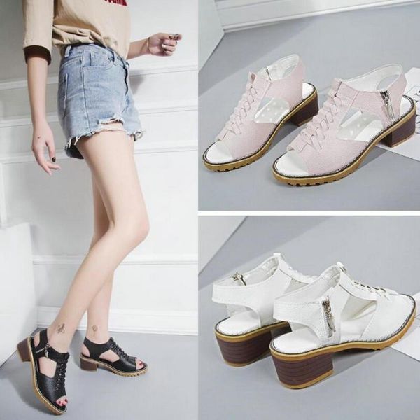 ladies sandals flat platform beef tendon soles women fish mouth side zipper dress shoes, Black
ladies sandals flat platform beef tendon soles women fish mouth side zipper dress shoes, Black