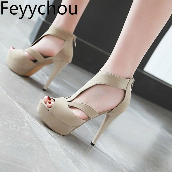women's sandals super high heels flock zip peep toe thin 2021 fashion spring summer party wedding big size 34-43, Black
women's sandals super high heels flock zip peep toe thin 2021 fashion spring summer party wedding big size 34-43, Black