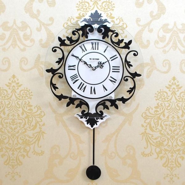 retro style pendulum clock creative living room modern decoration quartz wall movement rome watch g063 clocks
retro style pendulum clock creative living room modern decoration quartz wall movement rome watch g063 clocks