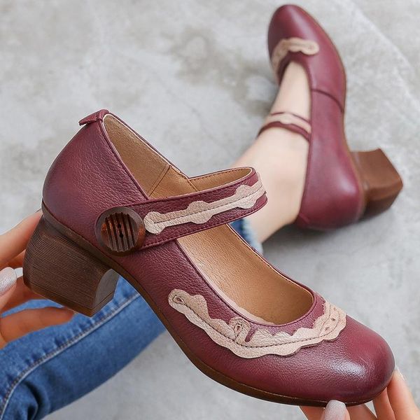 women's pump shallow vintage chunky heel genuine leather shoes female fashion elegant ladies designer women luxury 2021 dress, Black
women's pump shallow vintage chunky heel genuine leather shoes female fashion elegant ladies designer women luxury 2021 dress, Black