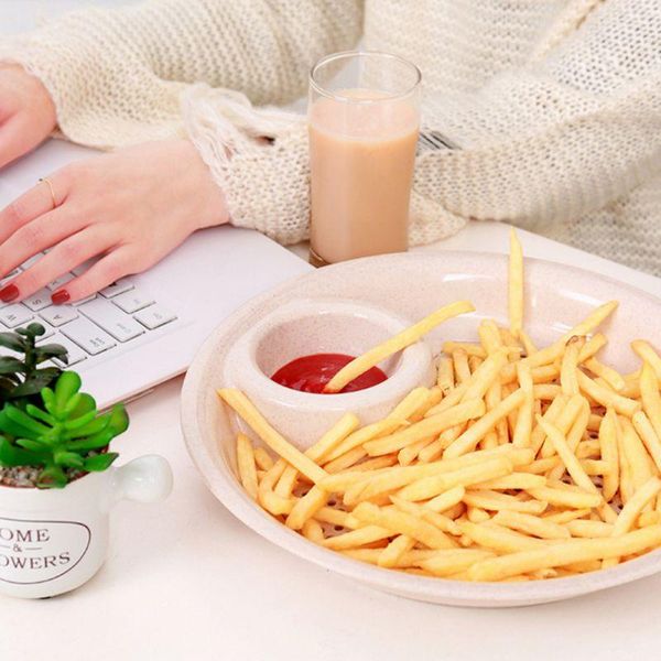 dishes & plates round double layer dumplings drain tray with dipping saucer snack plate fruit french fries holder dish pan
dishes & plates round double layer dumplings drain tray with dipping saucer snack plate fruit french fries holder dish pan