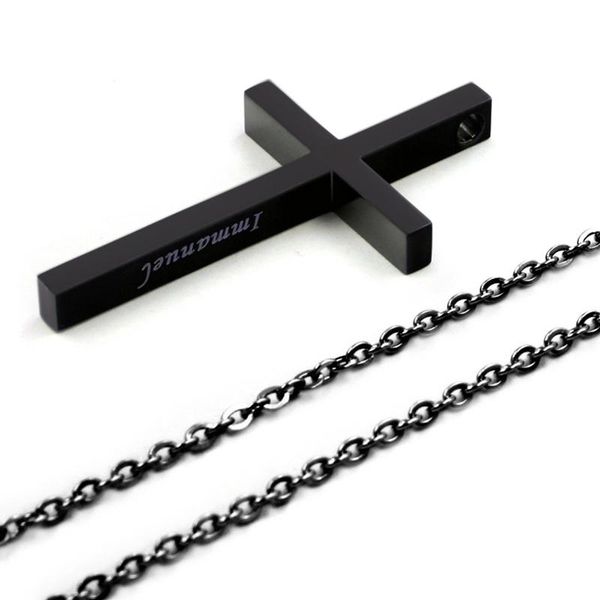 pendant necklaces emmanuel chinese bible classic letter cross prayer christ men jewelry stainless steel women chain, Silver
pendant necklaces emmanuel chinese bible classic letter cross prayer christ men jewelry stainless steel women chain, Silver