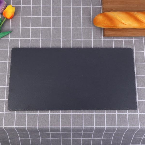 dishes & plates natural slate rectangular plate western stone cake sushi barbecue cheese pizza fruit tray - 40x20cm (black)
dishes & plates natural slate rectangular plate western stone cake sushi barbecue cheese pizza fruit tray - 40x20cm (black)