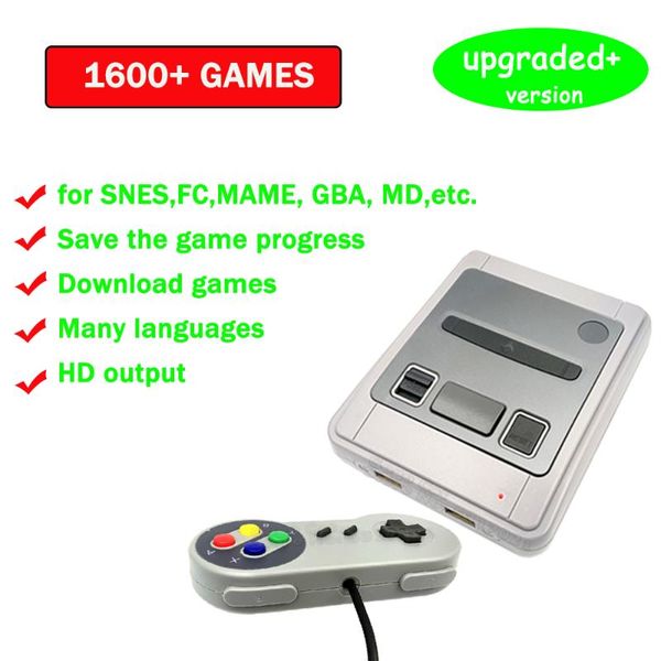 portable game players video console for super / arcade retro hd mini gaming tv player 1600 games snes prefix joystick gift
portable game players video console for super / arcade retro hd mini gaming tv player 1600 games snes prefix joystick gift
