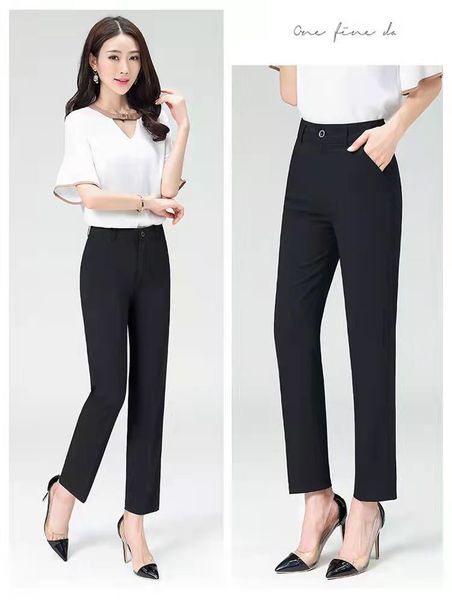 pants summer women's thin pants loose nine point high waist straight slim fit formal style, Black;white
pants summer women's thin pants loose nine point high waist straight slim fit formal style, Black;white