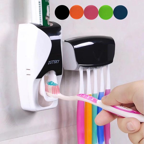 toothbrush holders automatic toothpaste dispenser dustproof wall mount storage holder bathroom accessories set squeezer washroom product
toothbrush holders automatic toothpaste dispenser dustproof wall mount storage holder bathroom accessories set squeezer washroom product
