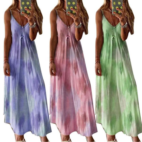 casual dresses fashion women summer tie dye print sleeveless backless v neck loose big hem long dress female beach sundress, Black;gray
casual dresses fashion women summer tie dye print sleeveless backless v neck loose big hem long dress female beach sundress, Black;gray