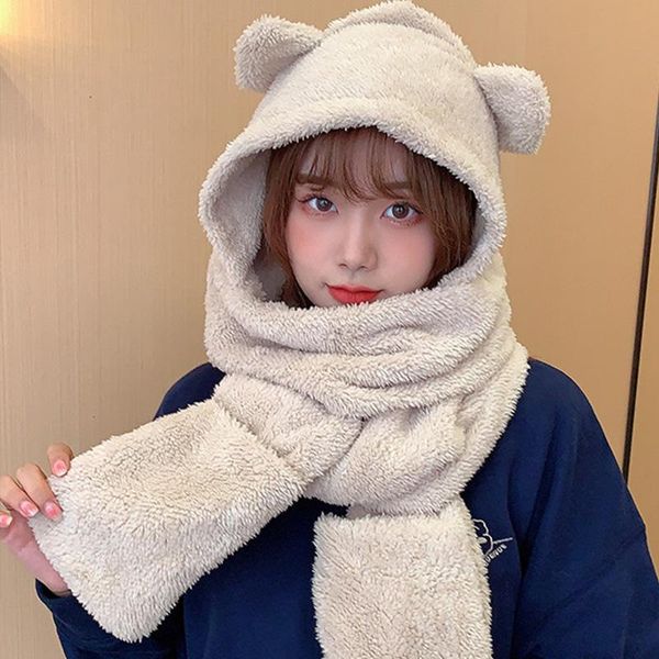 hats, scarves & gloves sets korean winter women's hat beanies plush warm cap scarf one-piece hooded cute animal ears windproof earflap, Blue;gray
hats, scarves & gloves sets korean winter women's hat beanies plush warm cap scarf one-piece hooded cute animal ears windproof earflap, Blue;gray