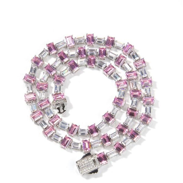 rock color matching square zirconium hip hop necklace zircon collarbone chain men's and women's sweater jewelry, Silver
rock color matching square zirconium hip hop necklace zircon collarbone chain men's and women's sweater jewelry, Silver