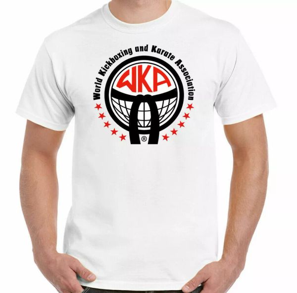 wka world kickboxing & karate association t-shirt mens martial arts mma gym top, White;black
wka world kickboxing & karate association t-shirt mens martial arts mma gym top, White;black