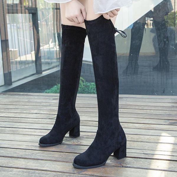 boots shoes woman fashion women women's leisure solid large size over knee lace up long socks, Black
boots shoes woman fashion women women's leisure solid large size over knee lace up long socks, Black