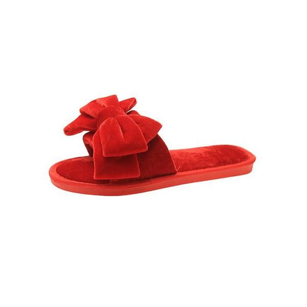 winter ladies indoor slippers bowknot suede comfortable solid color flat-bottomed wearable high-quality shoes red, Black
winter ladies indoor slippers bowknot suede comfortable solid color flat-bottomed wearable high-quality shoes red, Black