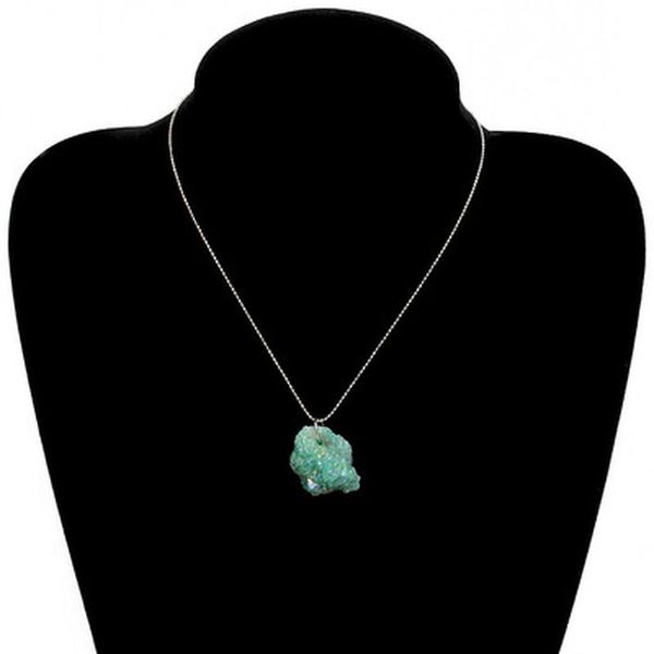 necklace european and american foreign trade jewelry irregar mti-color stone pendant neckline speed sales jllxfh, Silver
necklace european and american foreign trade jewelry irregar mti-color stone pendant neckline speed sales jllxfh, Silver